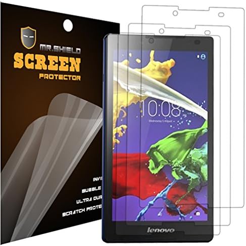 Mr.Shield מיועד ל- Lenovo Tab 2 A8 / Tab 2 A8-50 Premium Premium Clear Screen Protector [3-Pack] עם החלפת Lifetime